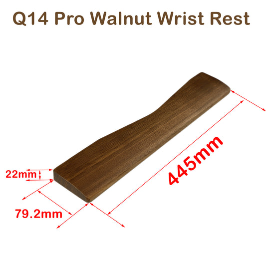 YMDK Wooden Wrist Rest Solid Wood For Keychron Q14 Pro(Walnut or beech)