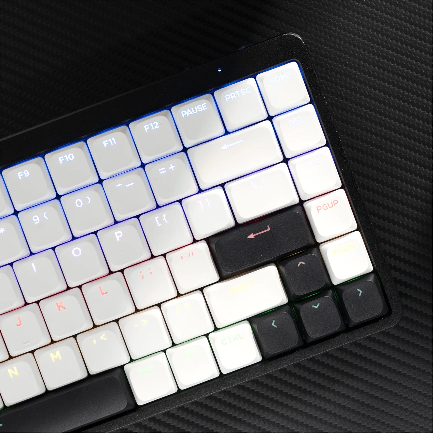 YMDK Ultra-slim Low Profile Keycaps 127 Keys Dye-Sub JWA Profile Backlit Shine Through Keycap for nuphy keychron 61/68/87/98/104/108 MX Ultra-Slim Keyboard