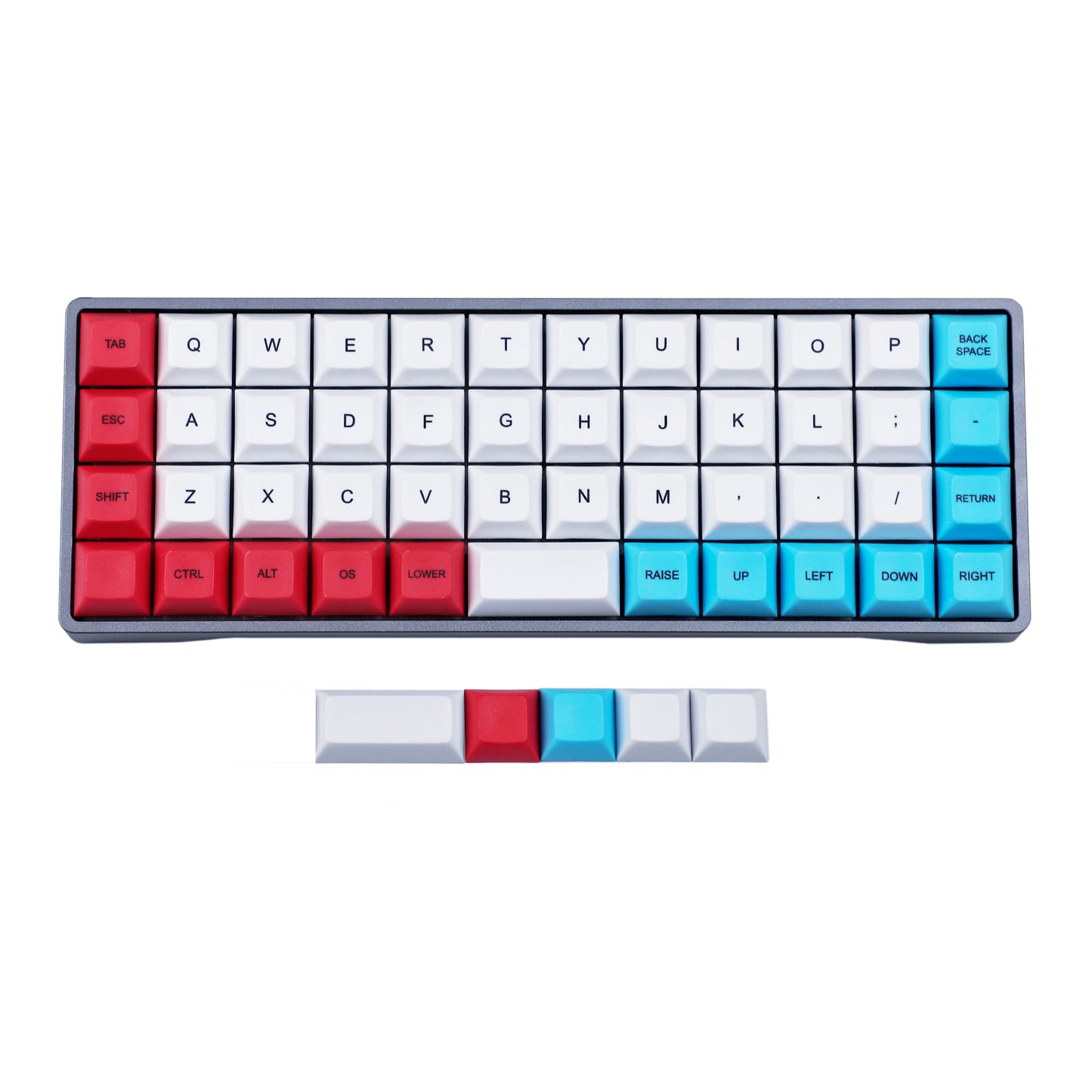 YMDK 52 Mixed Colors Keycaps(Dye Sub DSA Profile 1.4mm Thickness PBT/AMJ40 Niu40 YMD-40% Using)