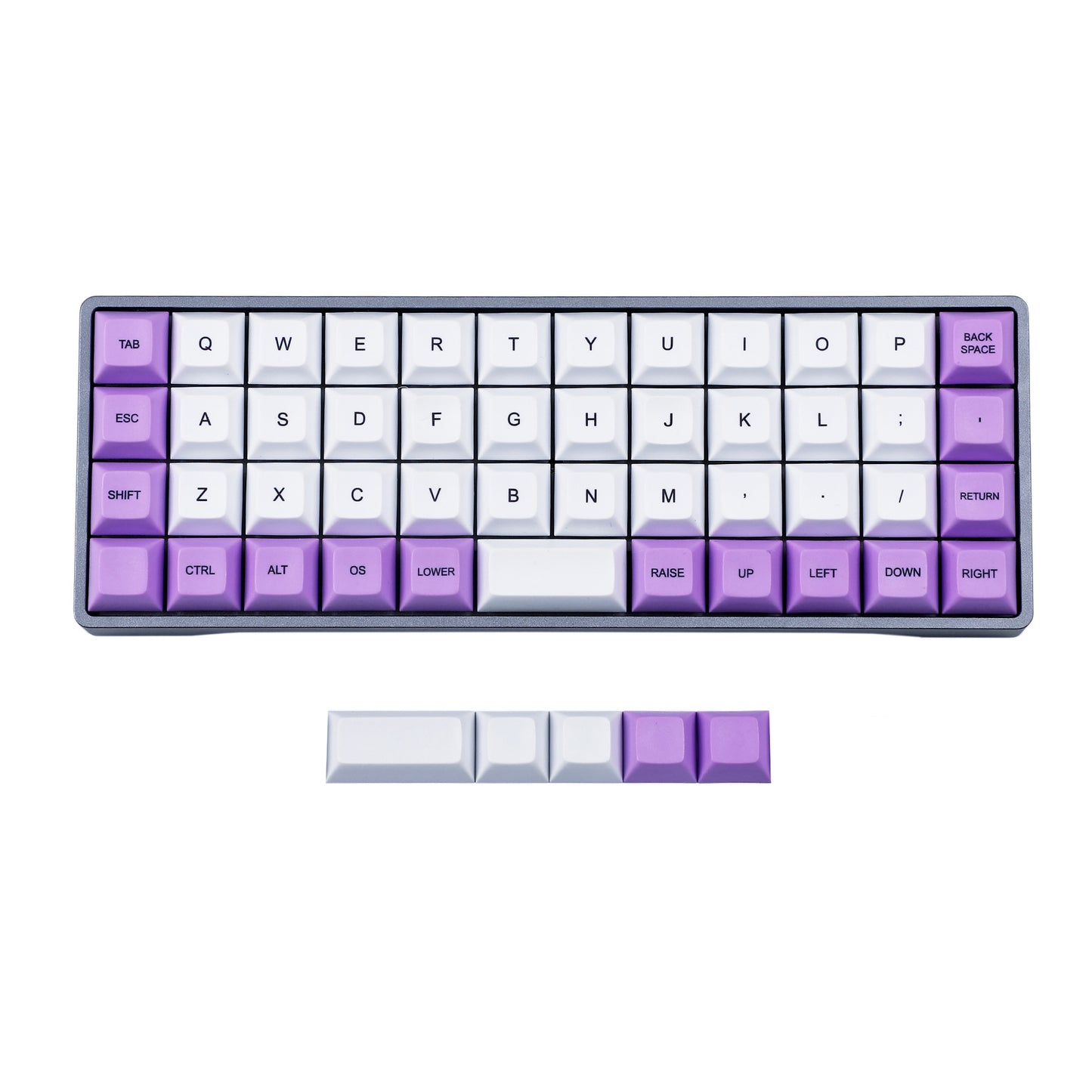 YMDK 52 Mixed Colors Keycaps(Dye Sub DSA Profile 1.4mm Thickness PBT/AMJ40 Niu40 YMD-40% Using)