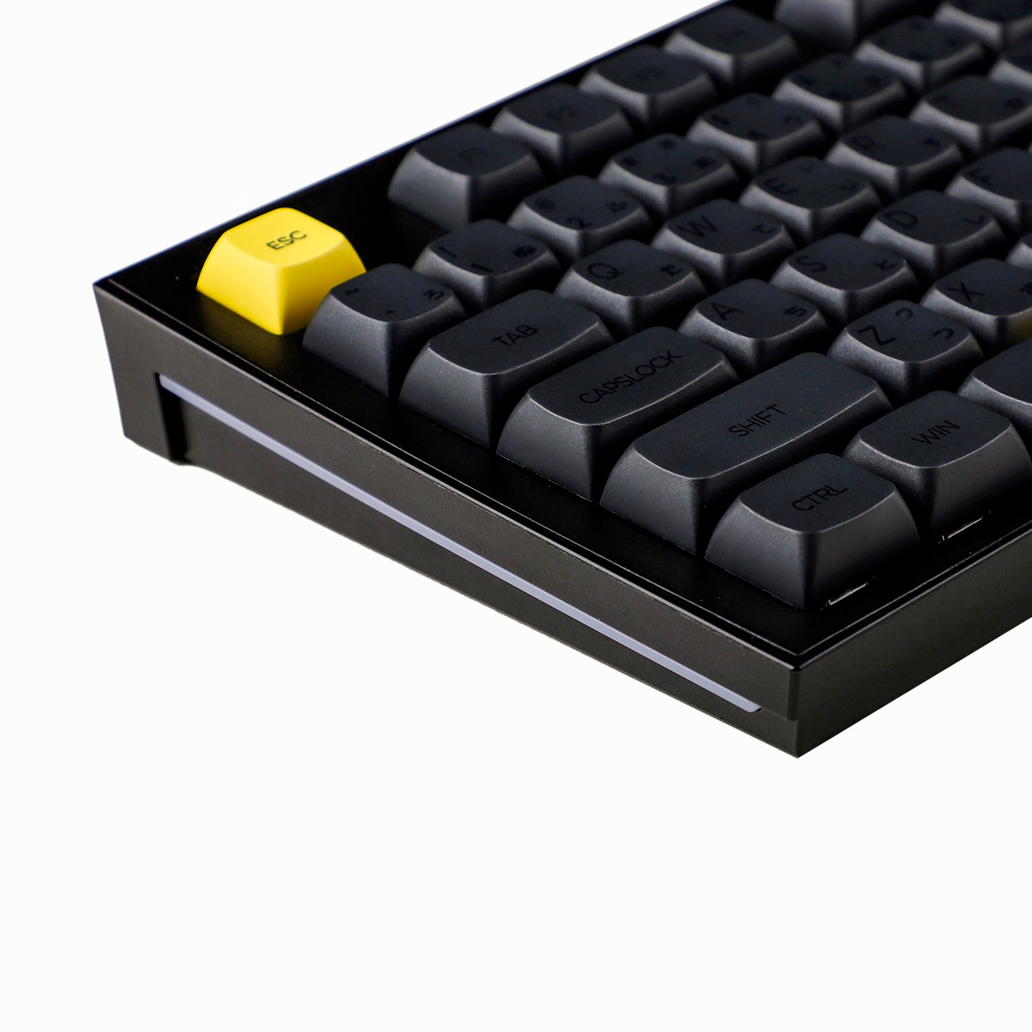 YMDK 125 ZDA Profile Gentleman Japanese XDA v2 Dye Sub PBT Yellow Gray Keycaps For 104 TKL 60% 96 84 68 64 MX Switches Keyboard