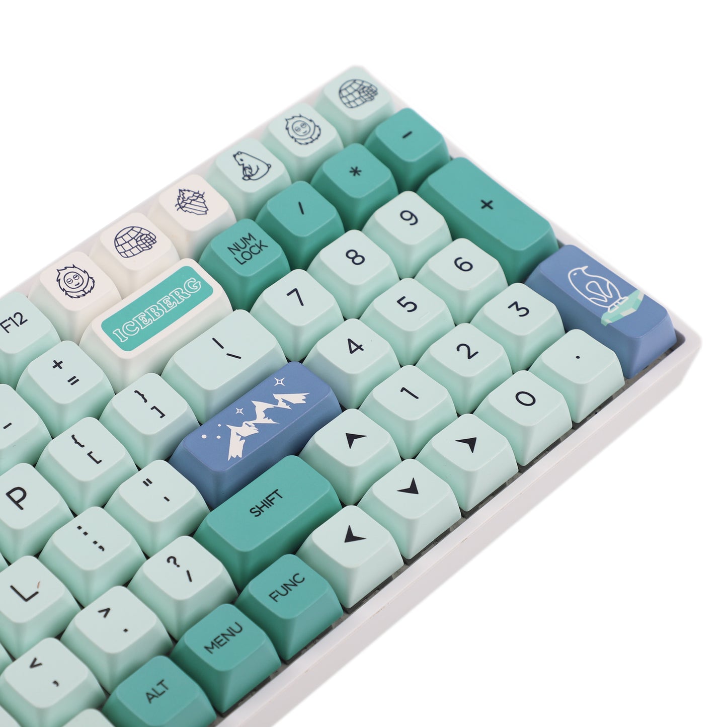 YMDK Iceberg 146 Keycaps(Dye Sub MDA Profile 1.55mm)