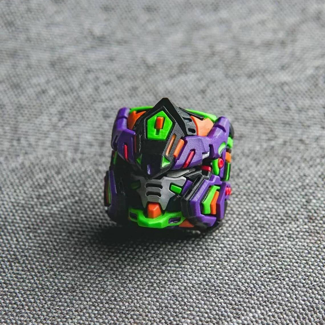YMDK Mech Warrior Unicorn Personalized Keycaps Customized Novel for Mechanical Keyboard
