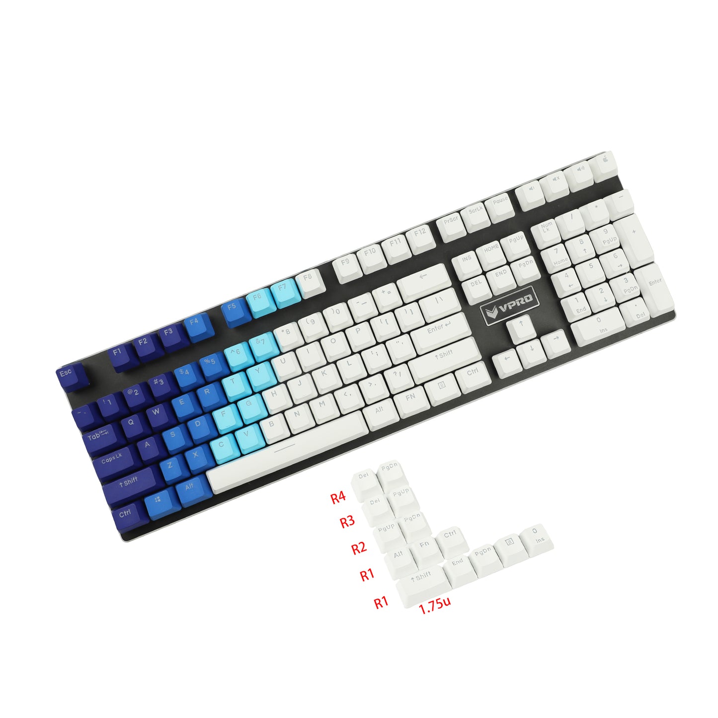 Wholesale Keycaps——YMDK OEM Profile 122 Top Backlit Keycap(20 pcs)