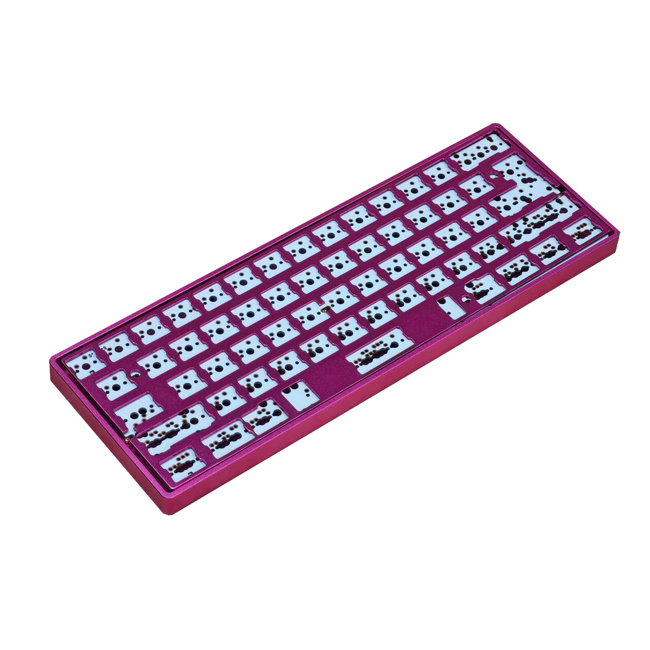 YMDK Customized YMD60XS GH60 DIY Kit Aluminum CNC Case Plate Bluetooth Soldering PCB For 60% ANSI ISO Mechanical Keyboard Kit