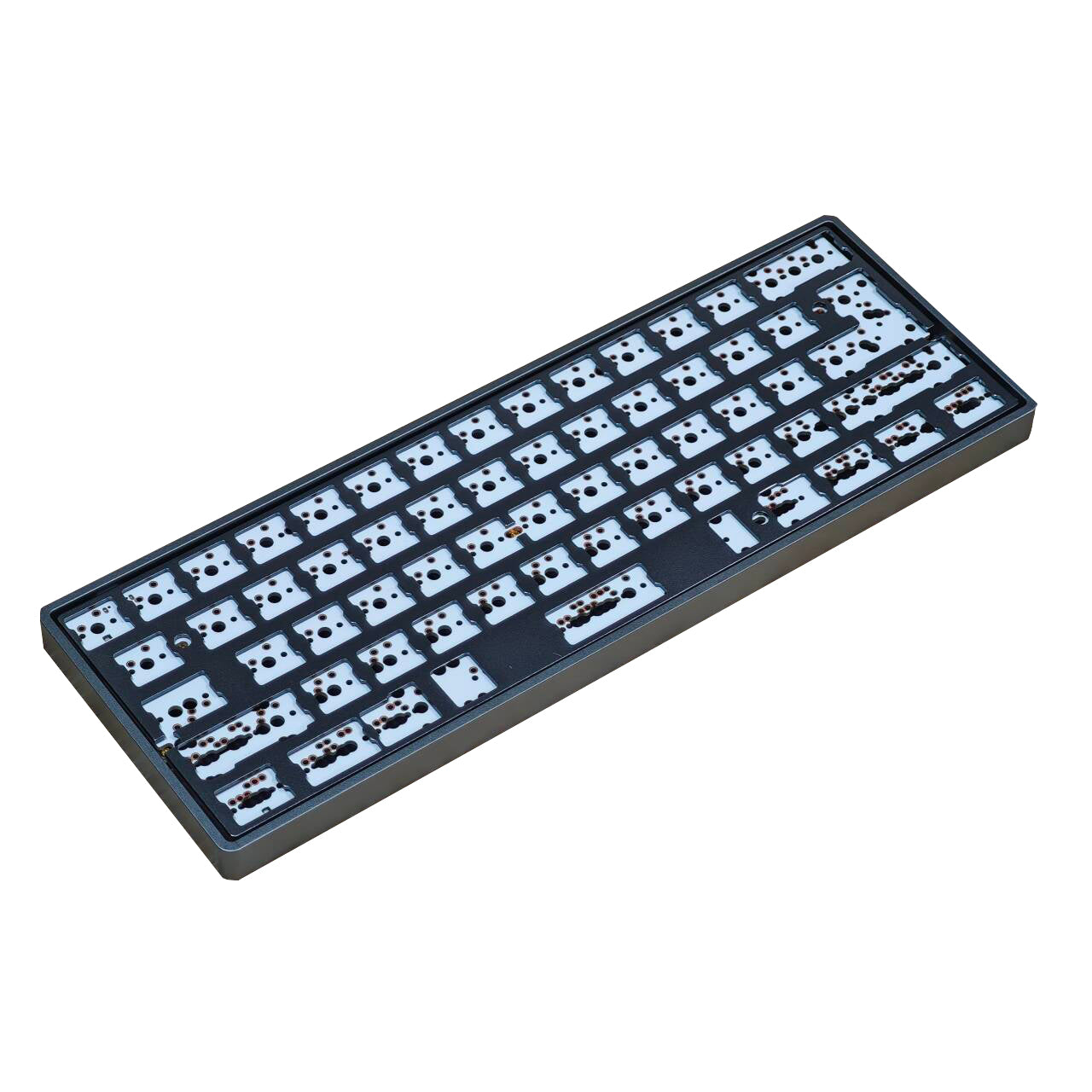 YMDK Customized YMD60XS GH60 DIY Kit Aluminum CNC Case Plate Bluetooth Soldering PCB For 60% ANSI ISO Mechanical Keyboard Kit