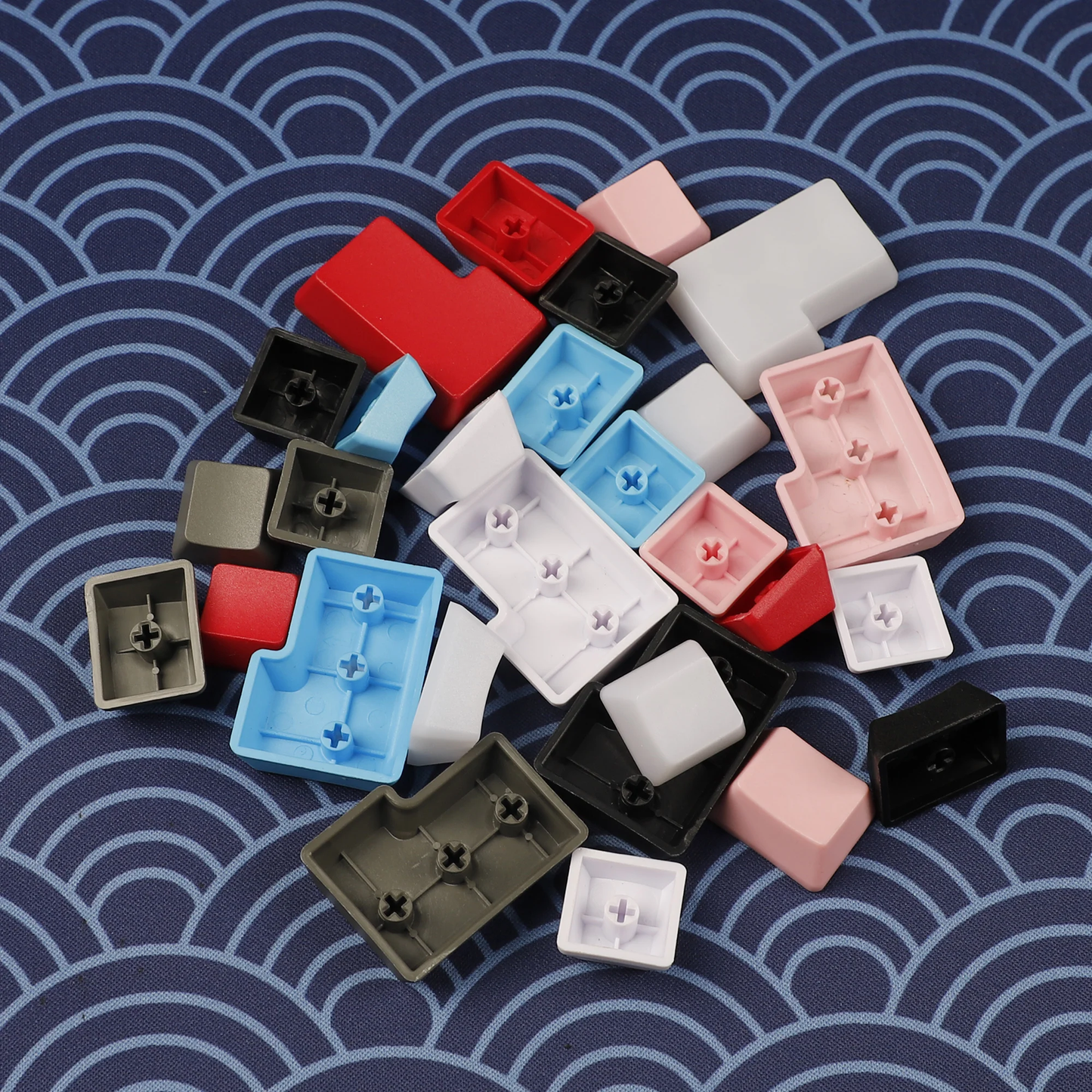 OEM Profile White Black Blue Pink ISO Keys Thick PBT Blank Keycaps For ISO Layout Keyboard