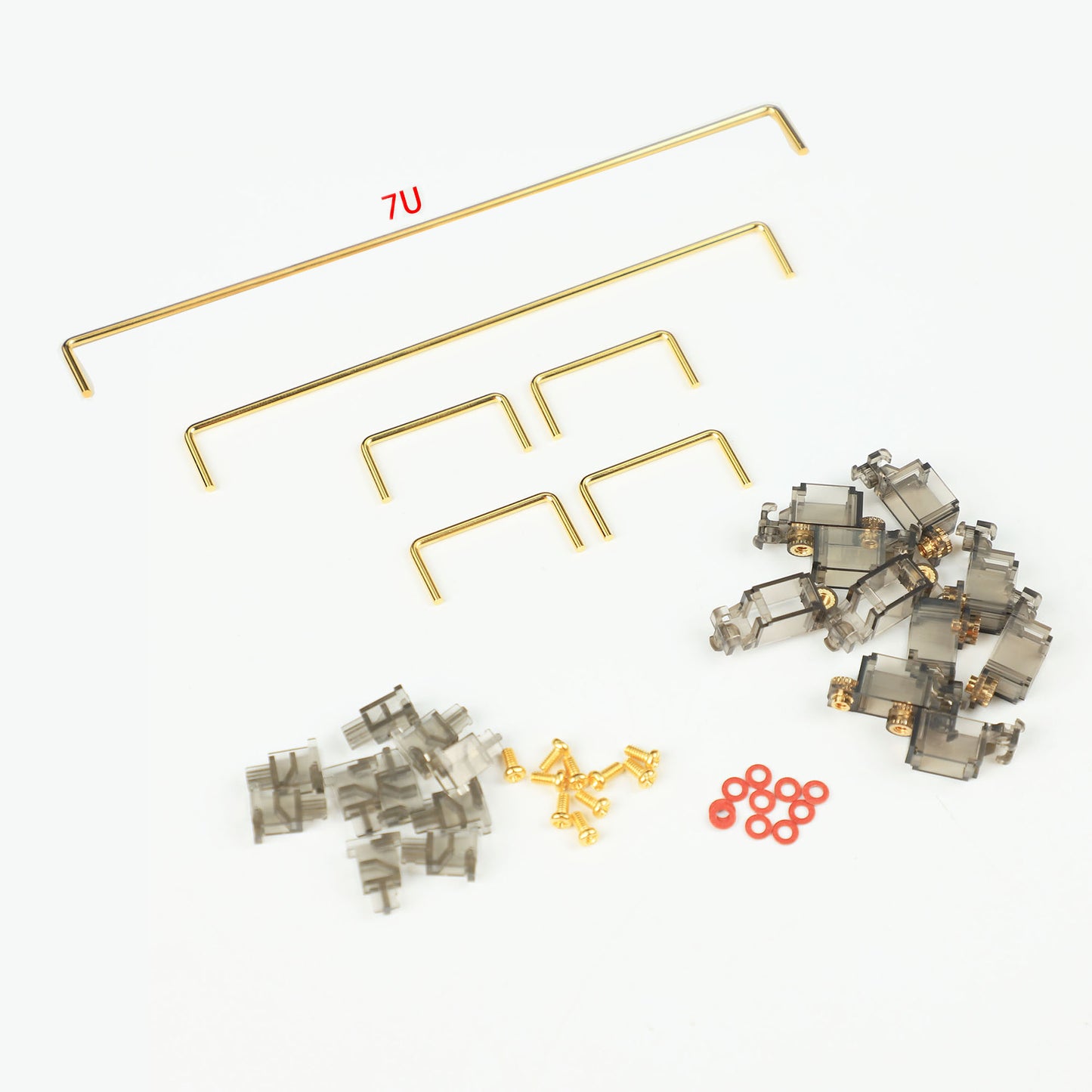 JWK DK V2 PCB Screw-in Stabilizers(Gold Wire Clear Or Black-Clear/Special Design No Dropping Wire)
