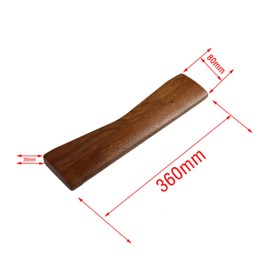 YMDK Wooden Wrist Rest Solid Wood For Keychron Q8(Walnut or beech)