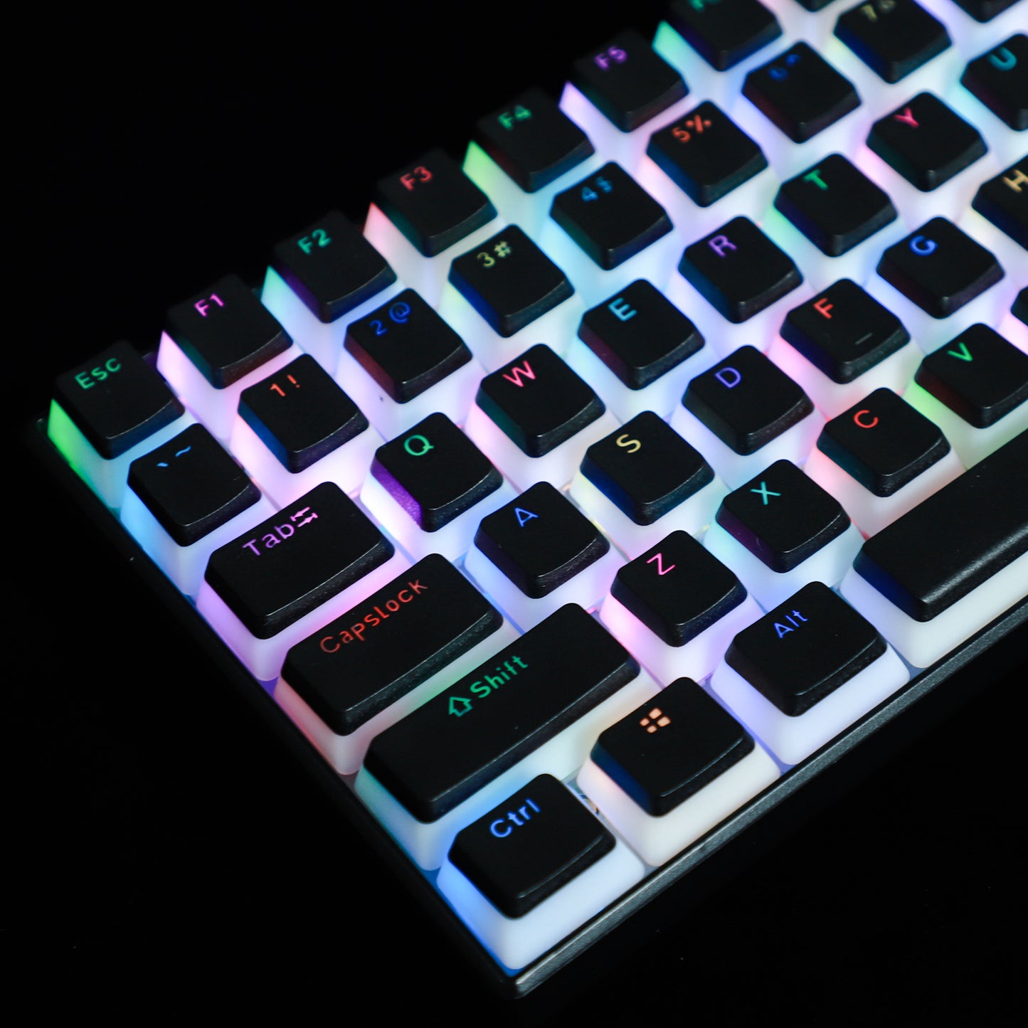 Pudding 156 Backlit Keycaps(OEM Profile Double Shot/Corsair Razer Ducky SF KBD75 Tada68 Using)