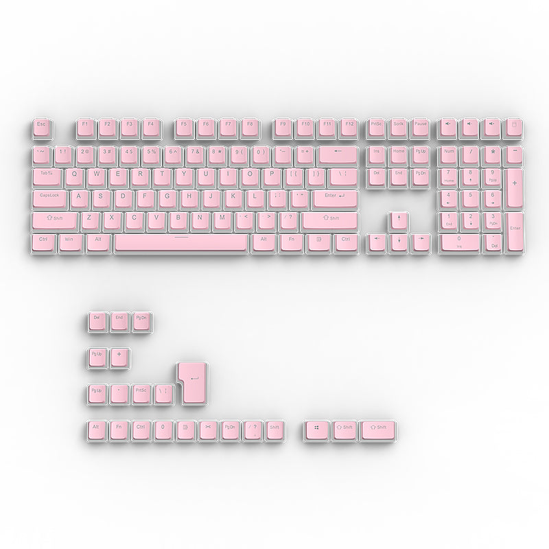 YMDK Pudding 126 Keys OEM Profile ABS Four Sided Translucent for 75/87/98/104/108 MX Mechanical Keyboard