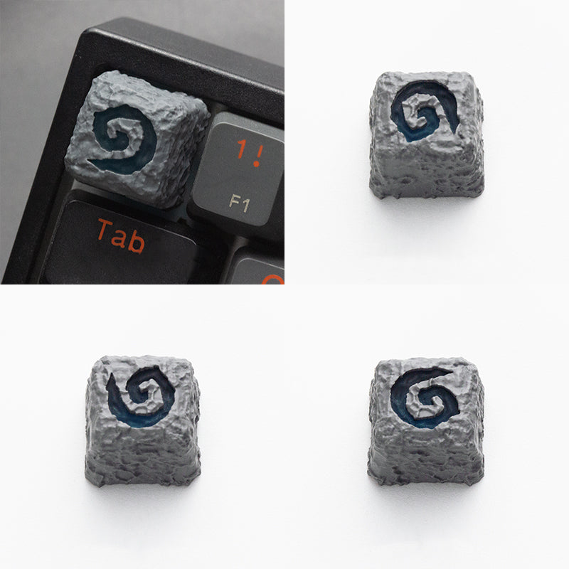 YMDK Hearthstone Legend Personalized Keycaps Novel Shine Through Resin R4 for Mechanical Keyboard