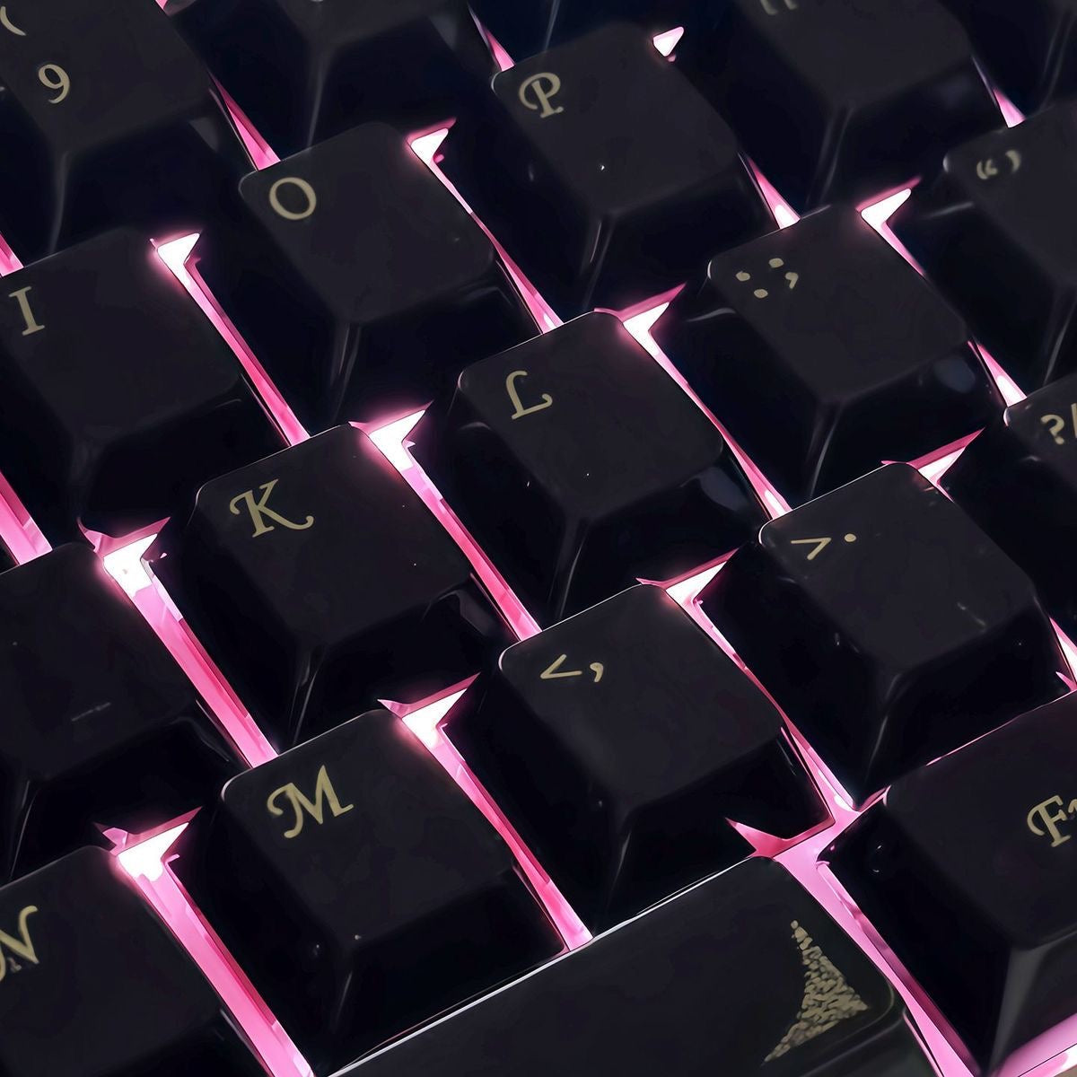 YMDK 115 Keys Black White Ceramic Feel PC Material Cherry Profile Spray Paint Keycaps for 61/68/87/98/104/108 MX Mechanical Keyboard