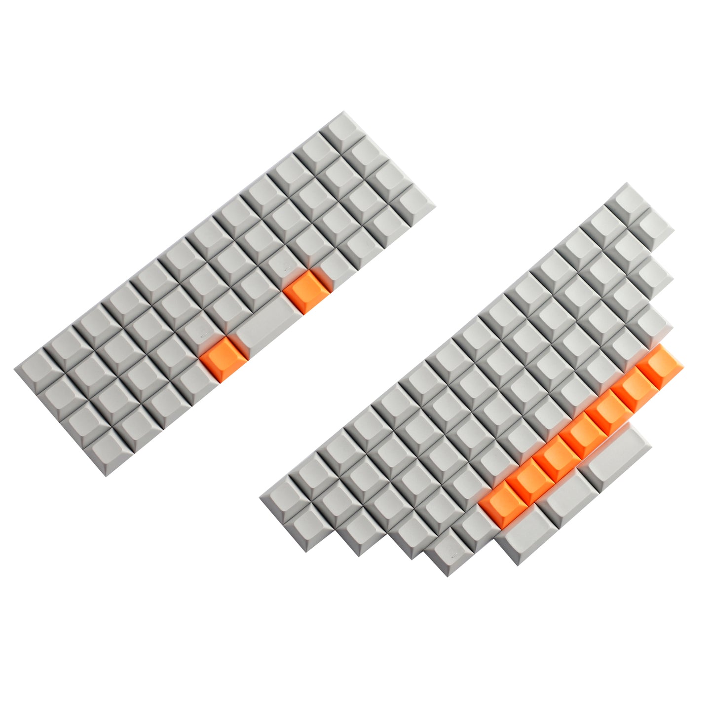 YMDK XDA DSA Blank Colorful PBT Keycaps Suitable For Ortholinear Layout MX Keyboard XD75 ID75 Split 36 Corne Split 46 Planck Preonic Niu40