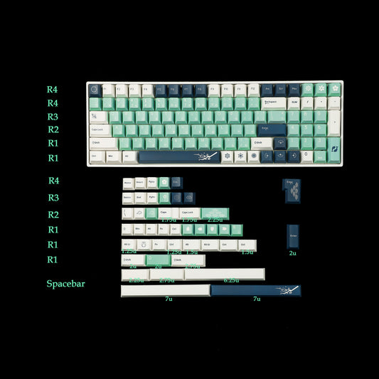 YMDK Heraldry Keycaps(Cherry Profile Dye Sub 1.5mm/ANSI108 TKL GK61 96 75 GMMK Using)