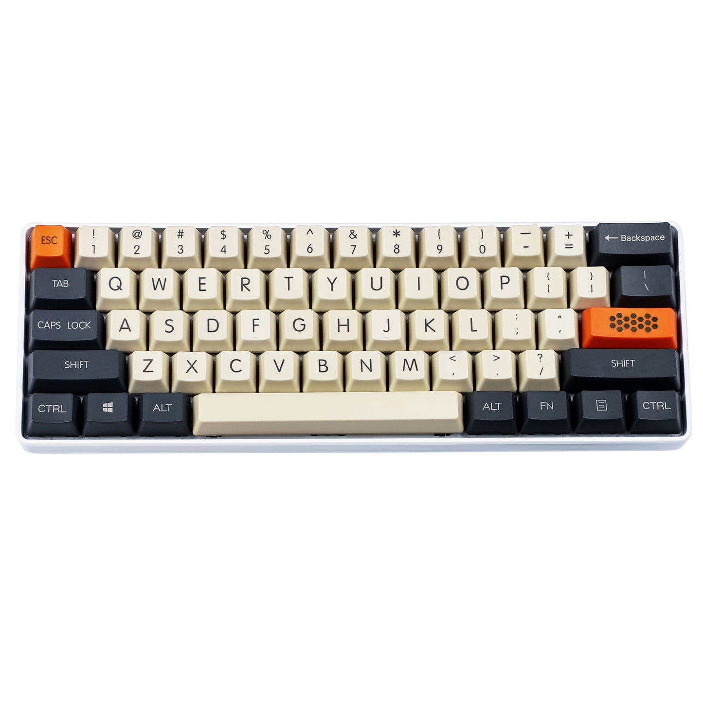104 Laser-Etched Carbon Keycaps(OEM Profile PBT 1.5mm Thickness)