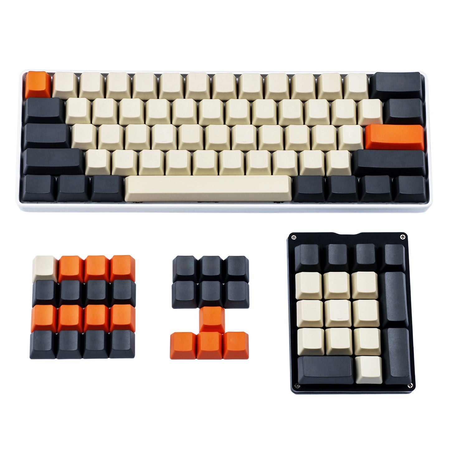 104 Laser-Etched Carbon Keycaps(OEM Profile PBT 1.5mm Thickness)