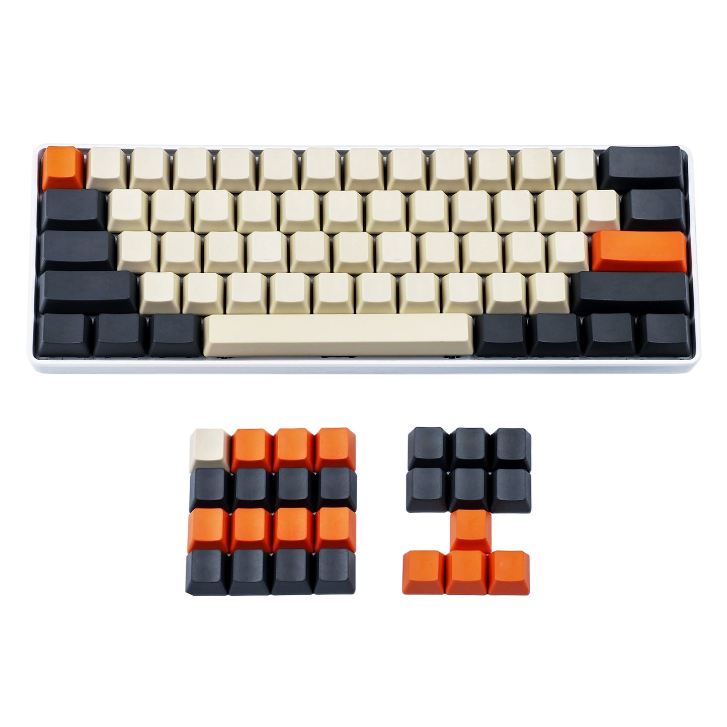 104 Laser-Etched Carbon Keycaps(OEM Profile PBT 1.5mm Thickness)