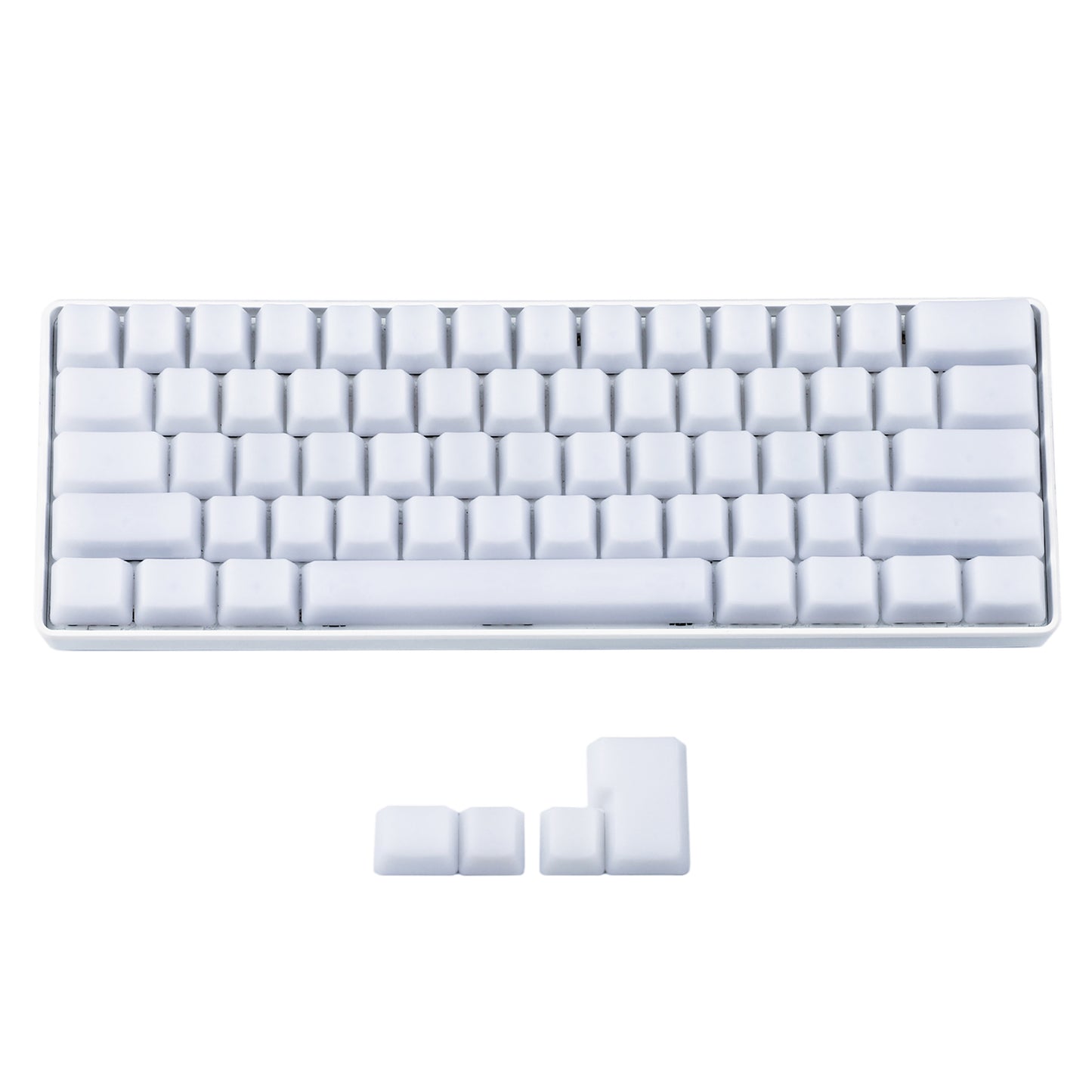 108+ISO Milk Fog Blank Keycaps(OEM Profile ABS Shine Through Blank/1.2mm Thickness)