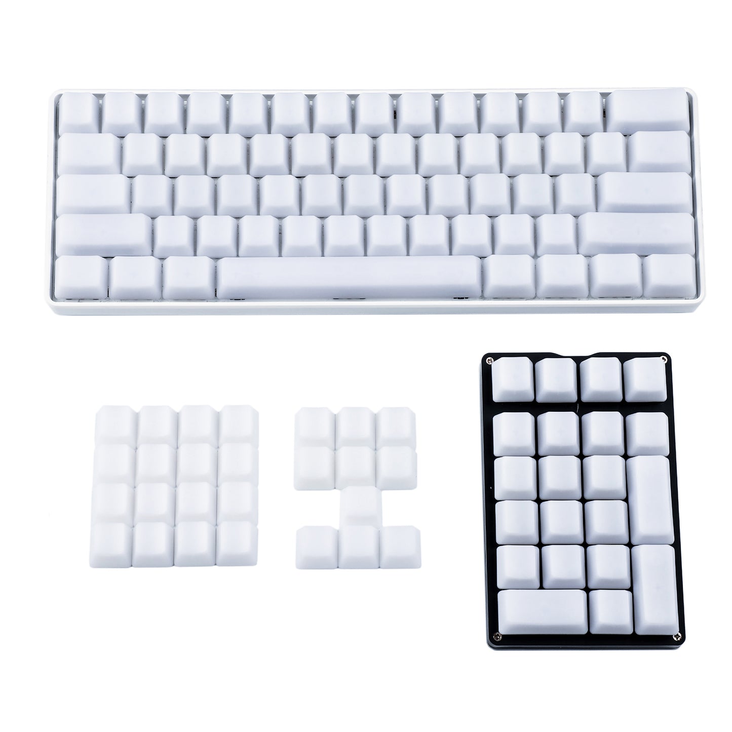 108+ISO Milk Fog Blank Keycaps(OEM Profile ABS Shine Through Blank/1.2mm Thickness)