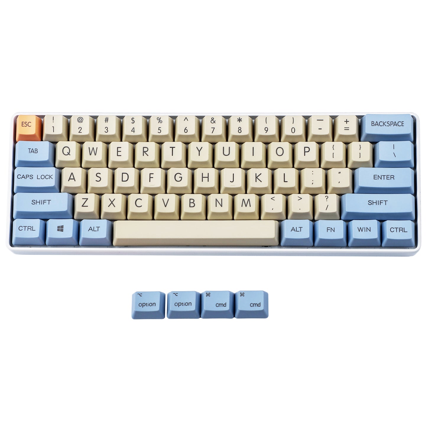 112 Laser-Etched Godspeed Mac Keycaps(OEM Profile 1.5 mm Thickness PBT/ANSI 61 TKL 108 Using)