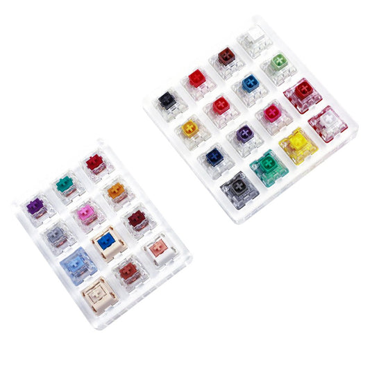 16 12 Key Kailh Box Navy Jade Royal Pink Saker Cream Polia Holy Pandas Switches Shaft Testing Tool Switch Tester