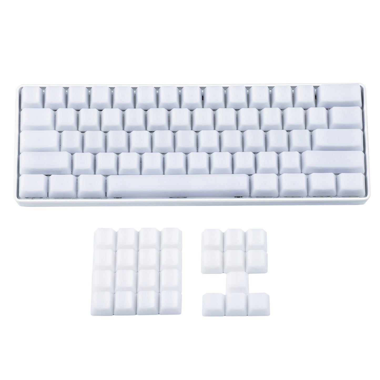 108+ISO Milk Fog Blank Keycaps(OEM Profile ABS Shine Through Blank/1.2mm Thickness)