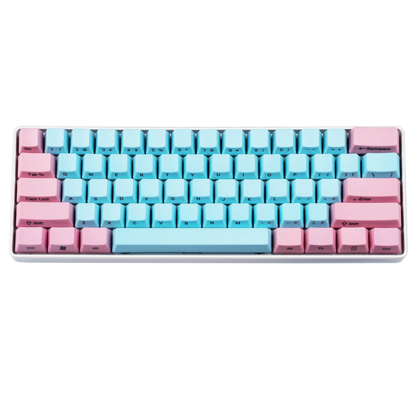 104 Laser-Etched Miami Keycaps(OEM Profile PBT 1.5mm Thickness/ANSI 104 TKL 61 Using)
