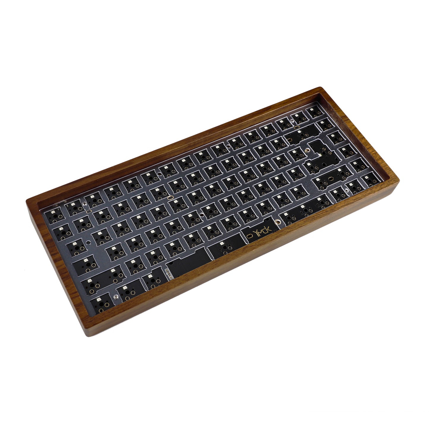 YMD75% YMD84 Walnut Wood RGB Mechanical Keyboard Kit(ANSI or ISO Layout North Facing VIA VIAL Fully Programmable)