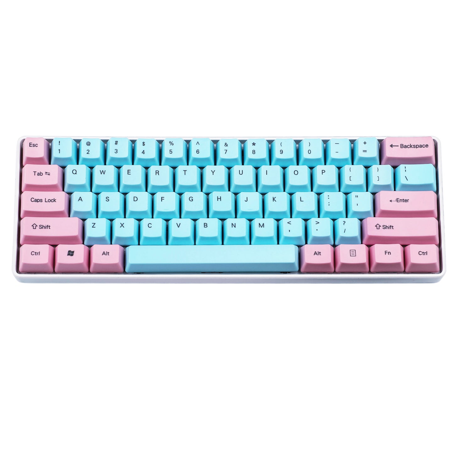 104 Laser-Etched Miami Keycaps(OEM Profile PBT 1.5mm Thickness/ANSI 104 TKL 61 Using)