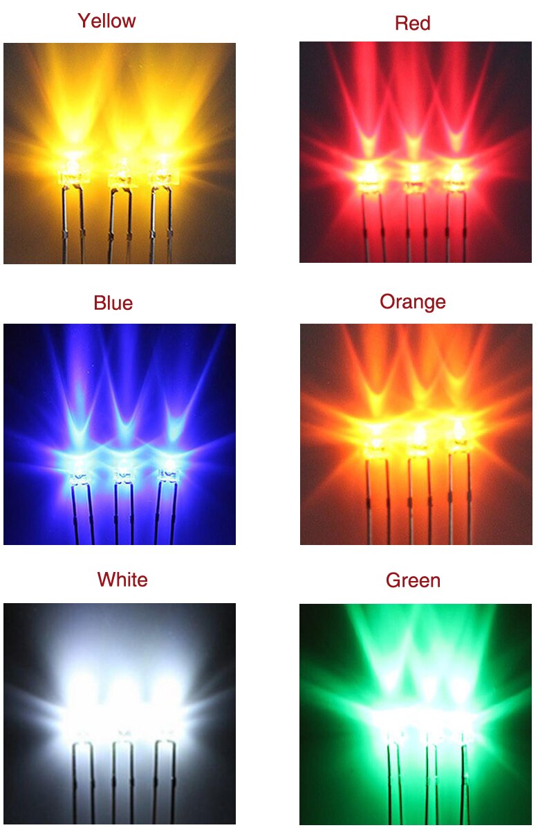 5pcs\lot DIY 3mm 2x3x4mm 1.8mm Leds(Cherry Gateron Kailh MX Switches Keyboard Using/Multi-color)