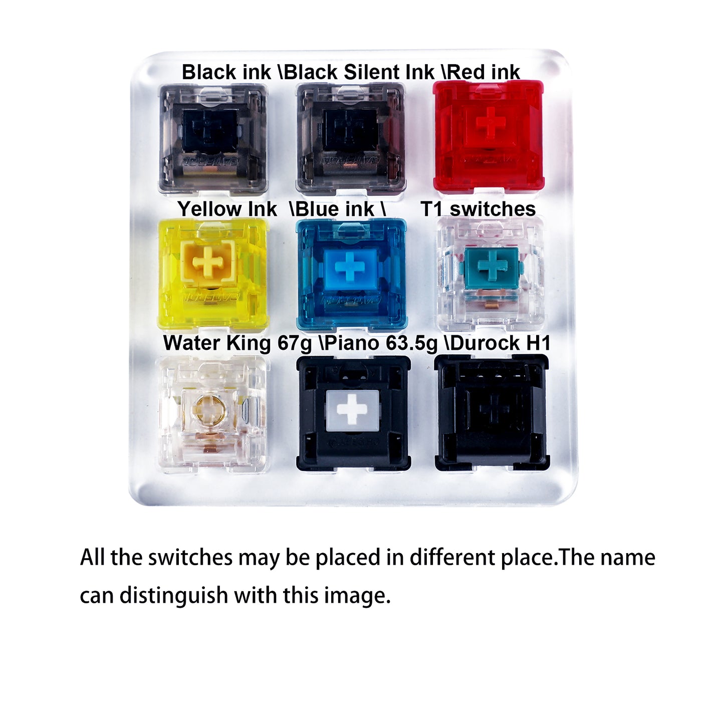 9 Switches Tester(Gateron V2 Ink And JWK)