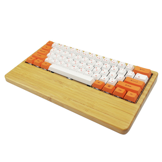 GK61 GK64 Wood Case Wrist 2 In 1 Mechanical Keyboard Kit(RGB Hotswap PCB Bluetooth Or Wired Programmable)