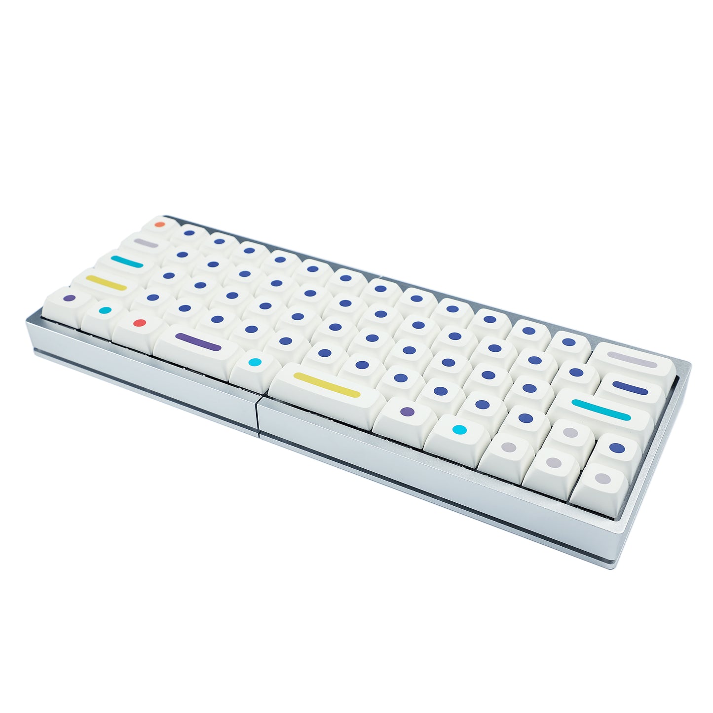 YMD-Split 64 Aluminum Case With Acrylic Layer Kit(RGB Underglow Hotswap Kit/Bface Programmable)