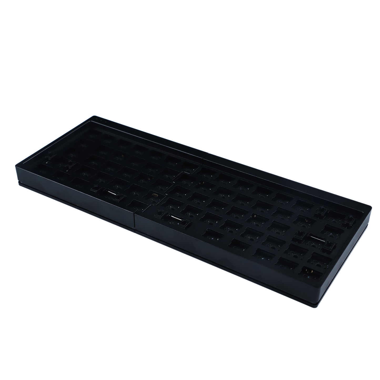 YMD-Split 64 Aluminum Case With Acrylic Layer Kit(RGB Underglow Hotswap Kit/Bface Programmable)