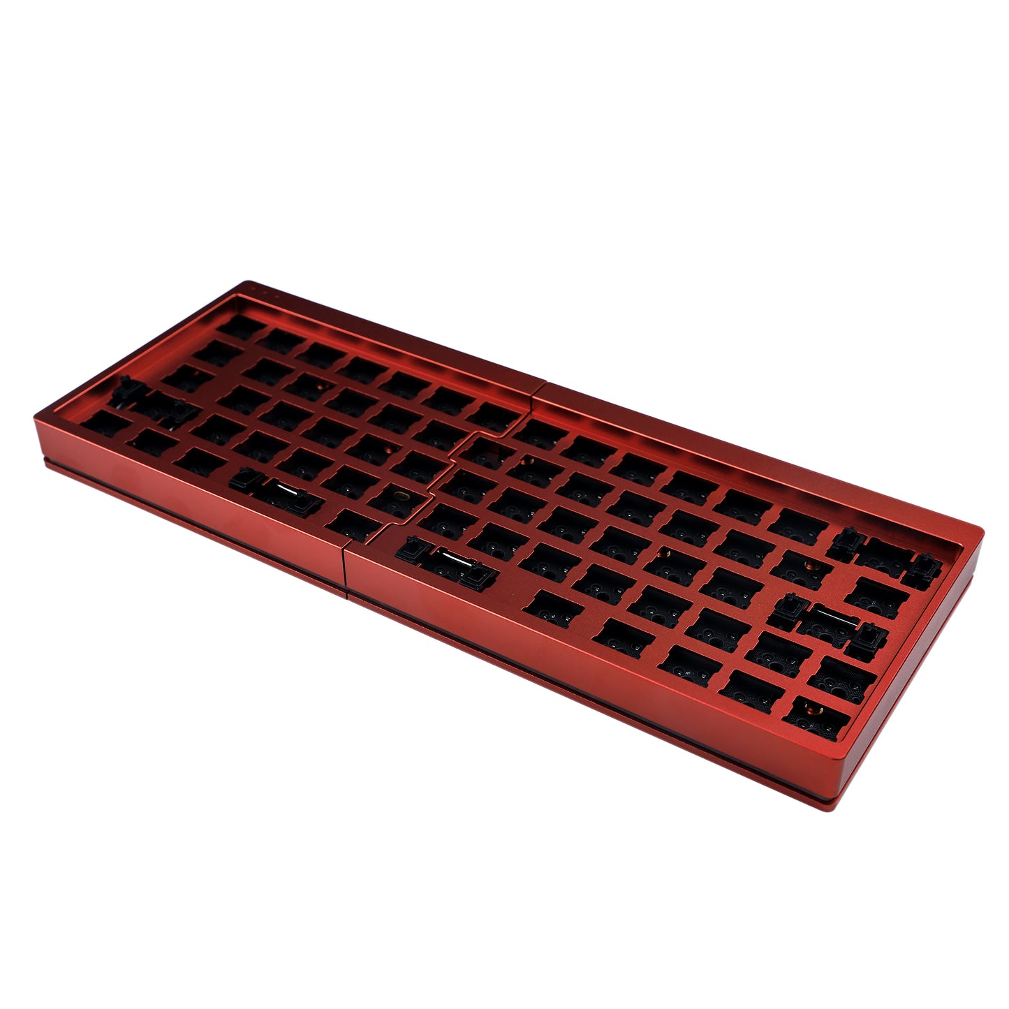 YMD-Split 64 Aluminum Case With Acrylic Layer Kit(RGB Underglow Hotswap Kit/Bface Programmable)