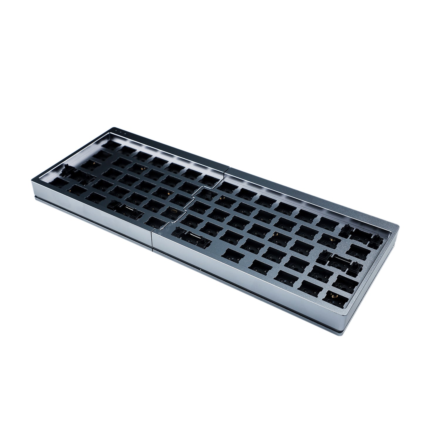 YMD-Split 64 Aluminum Case With Acrylic Layer Kit(RGB Underglow Hotswap Kit/Bface Programmable)