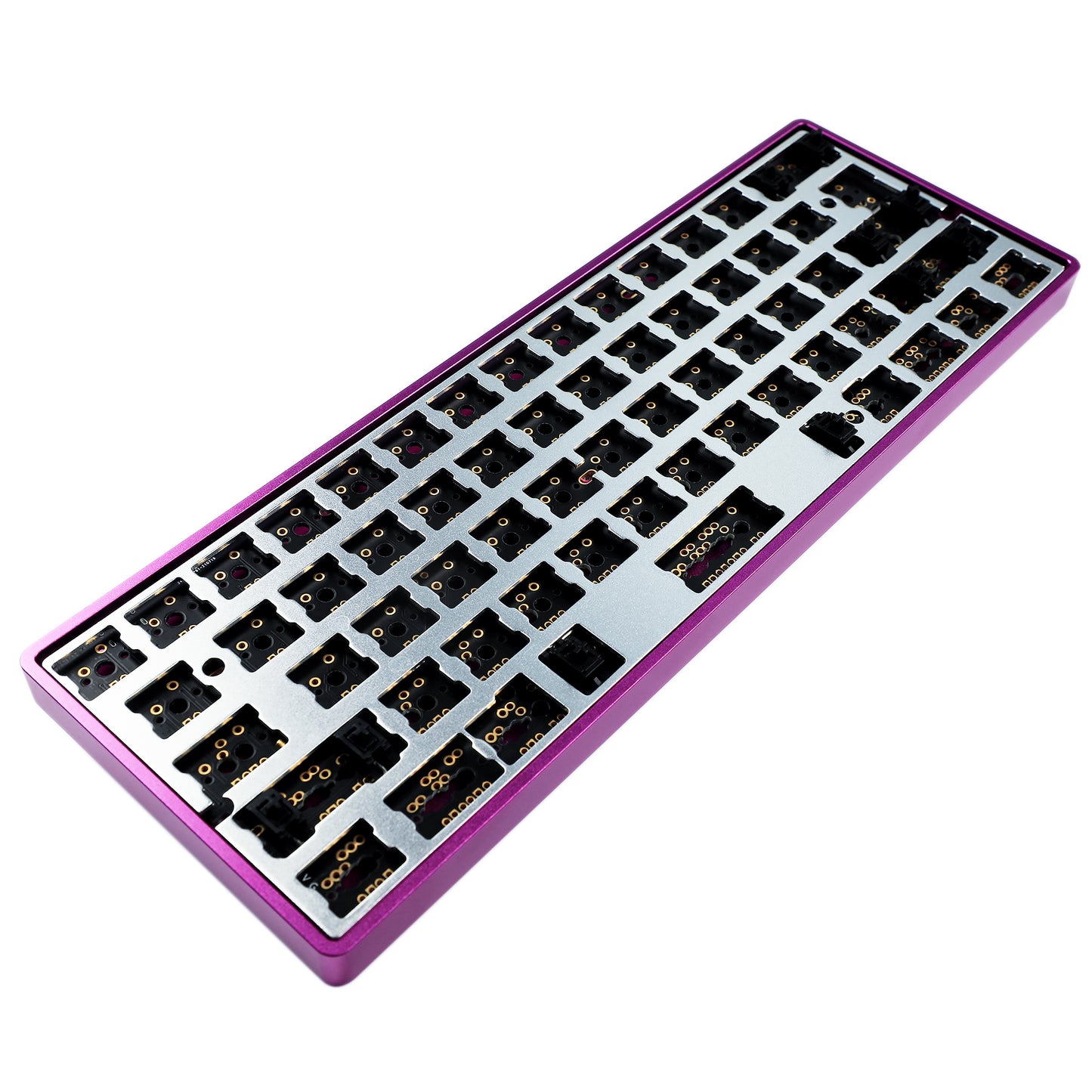 YMD-60% GH60 Light Aluminum Case Kit(QMK Soldering Supported/ANSI ISO Multi-Layout Supported)