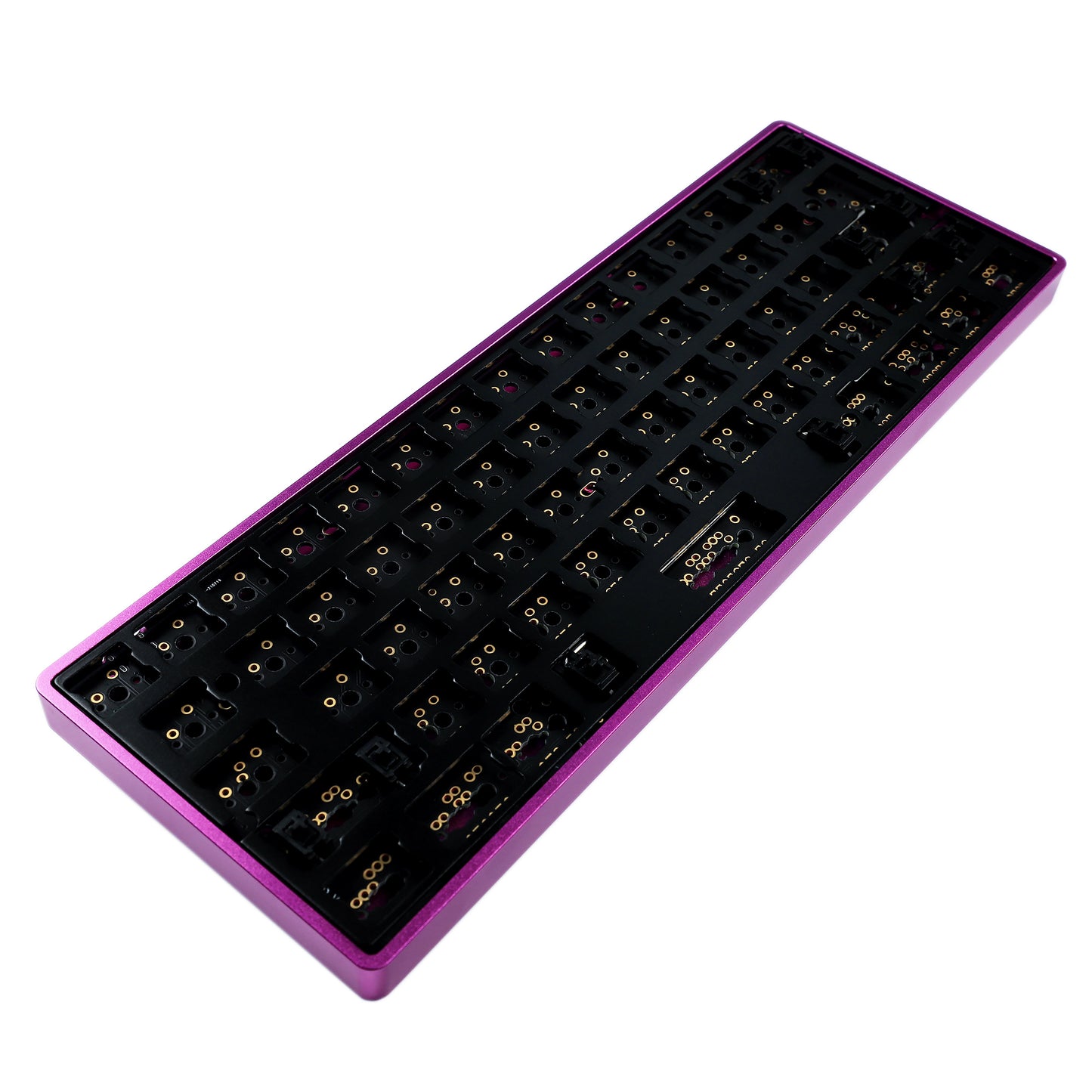 YMD-60% GH60 Light Aluminum Case Kit(QMK Soldering Supported/ANSI ISO Multi-Layout Supported)