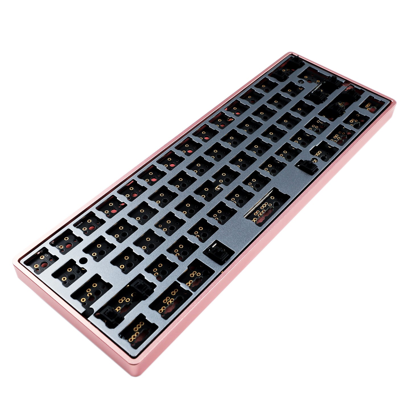 YMD-60% GH60 Light Aluminum Case Kit(QMK Soldering Supported/ANSI ISO Multi-Layout Supported)