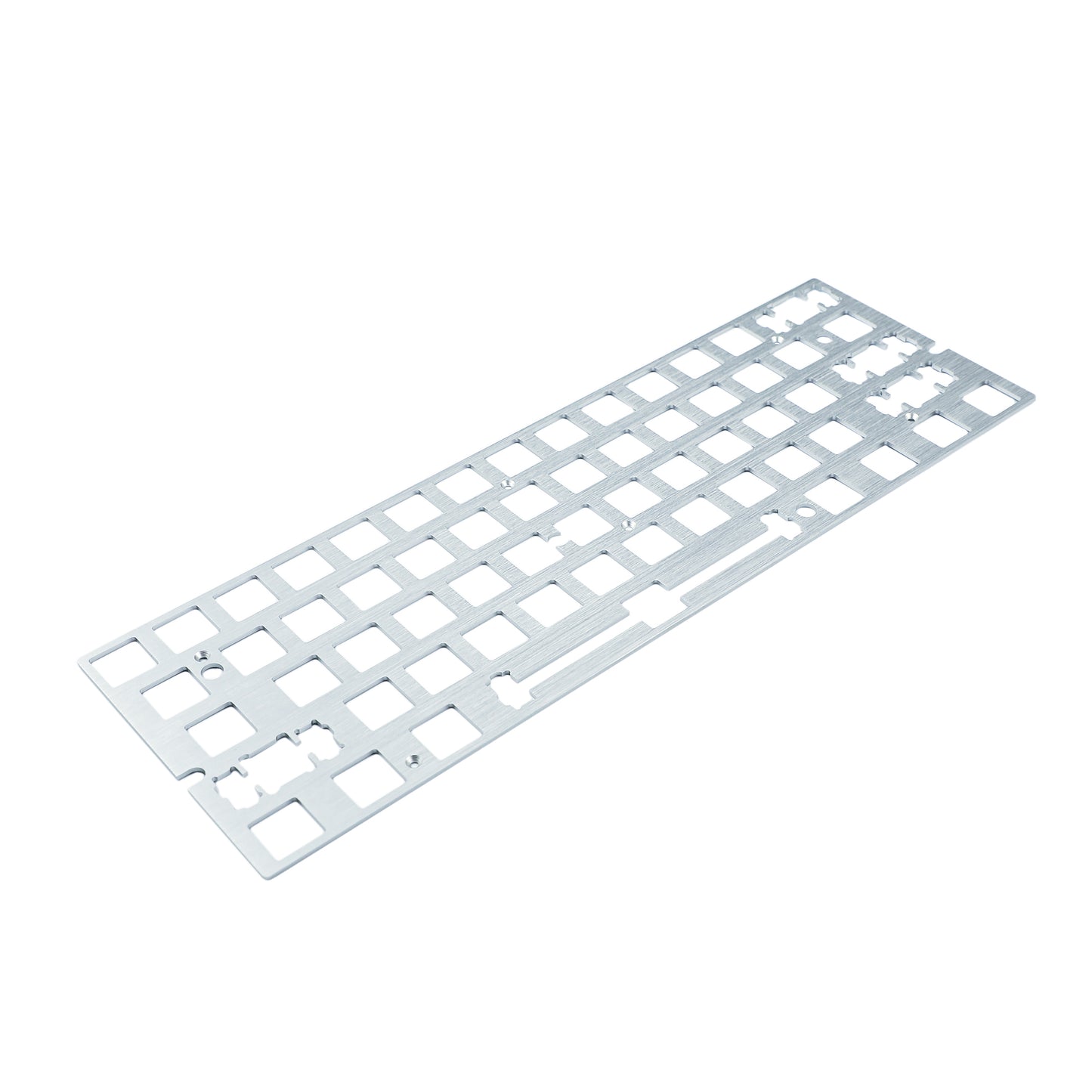GK61 Aluminum / Steel / Brass Plate And Stabilizers(GH60 PCB GK61 Hot Swap PCB Using/Plate Mounted)