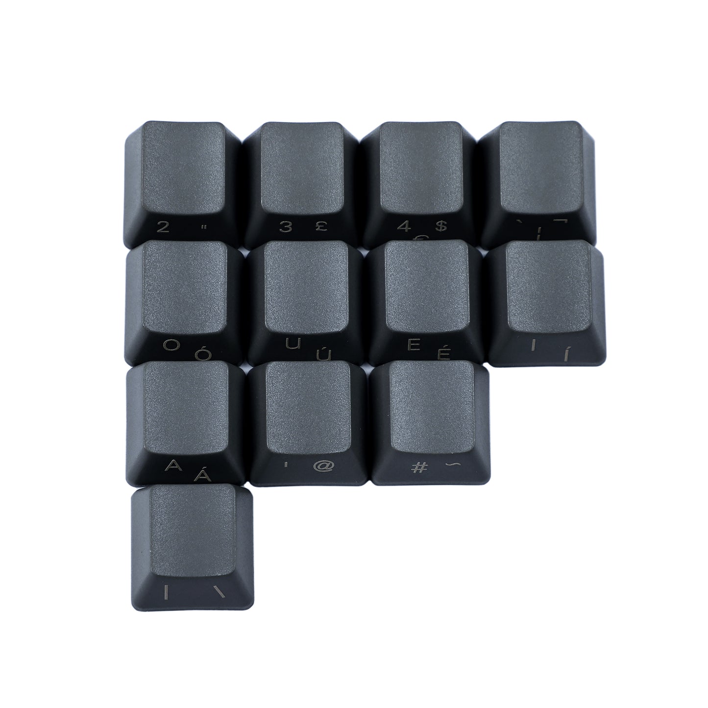 YMDK 125 Laser-Etched Dolch Keycaps (Side Printed Support UK Italian Spain De ISO)