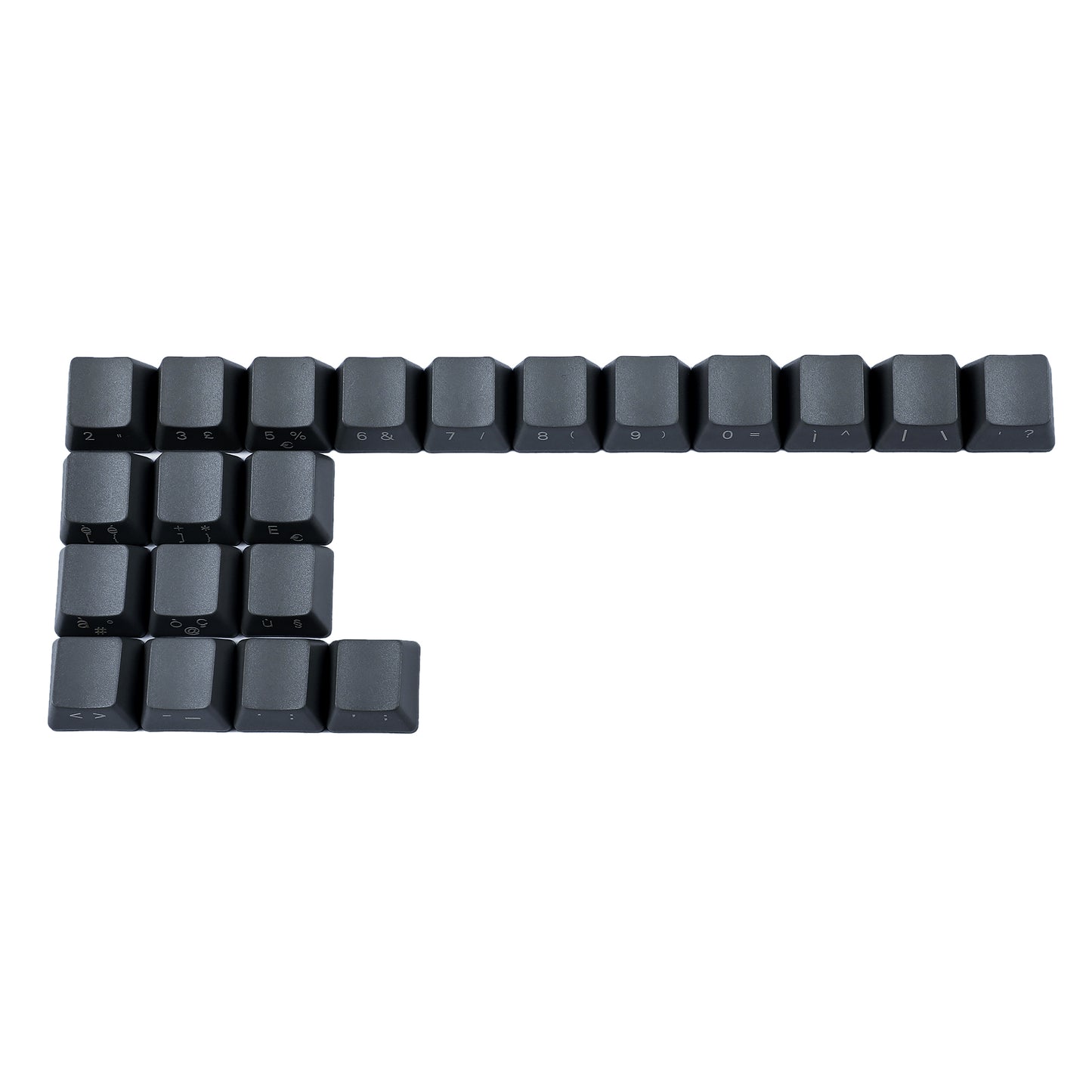 YMDK 125 Laser-Etched Dolch Keycaps (Side Printed Support UK Italian Spain De ISO)