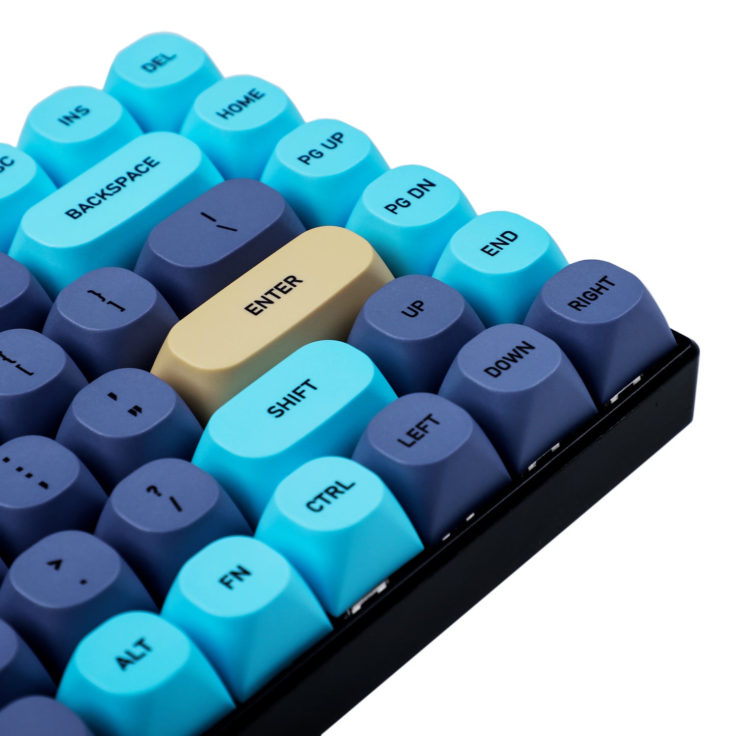 142 Blue Cat Keycaps(Dye Sub MA Profile PBT 1.4 mm Thickness/ANSI ISO 104 TKL 61 KBD75 Kira96 YMD-96 Using)