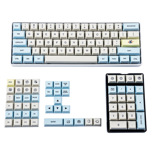 Moon Landing Or Mars Colony 162 Keycaps(Dye Sub XDA Profile PBT 1.4mm Thickness)