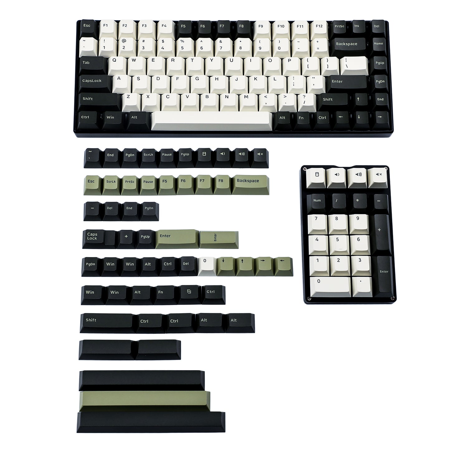 165 Olivia or Olives Keycaps(Cherry Profile Double Shot)