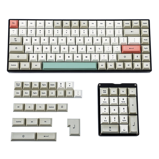 9009 Retro 143 Or 125 Keys Keycaps(DSA Profile De UK Spain Italian French ISO/Filco Ducky 104 TKL 61 KBD75 Kira96 YMD96 XD64 Tada68 Using)