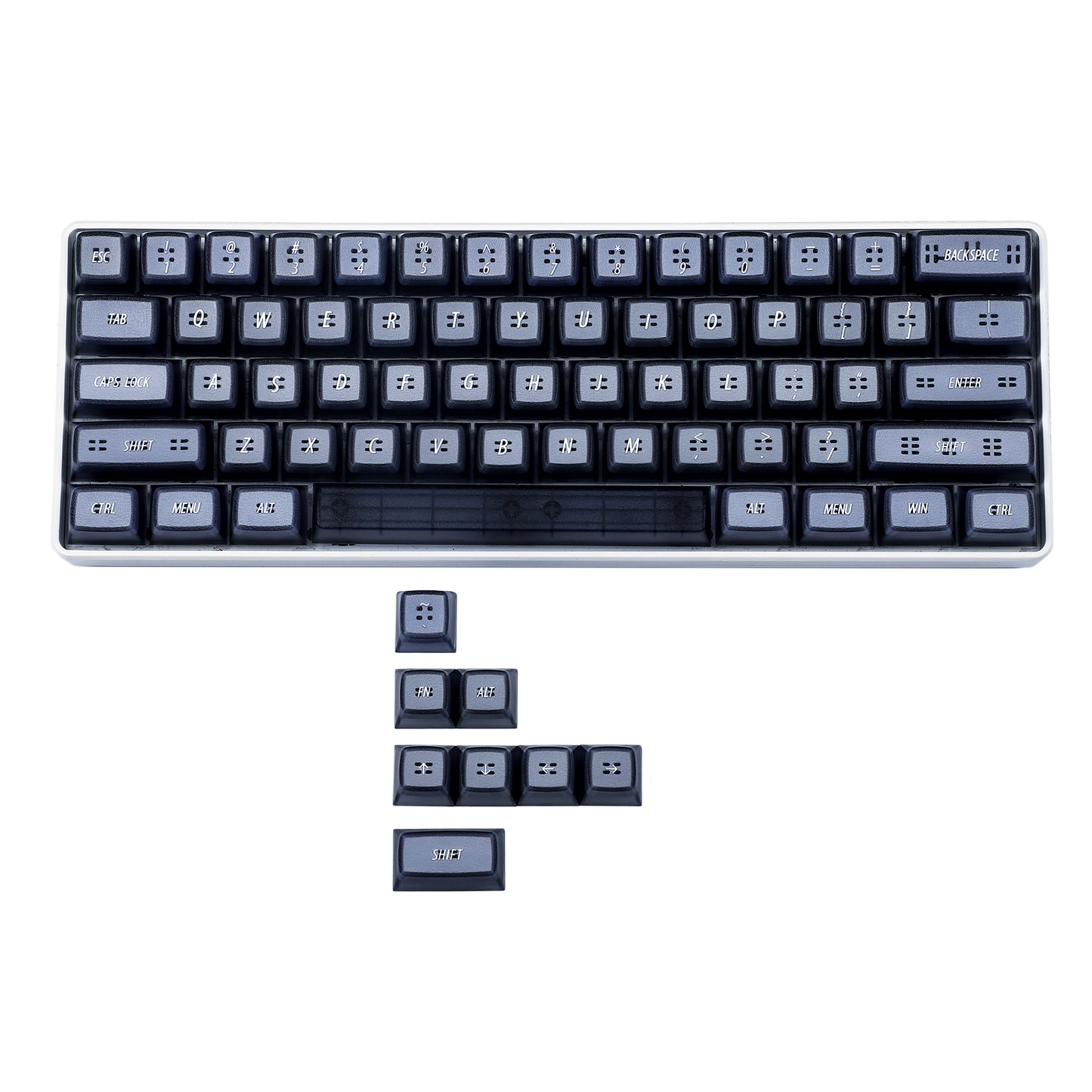 69 Backlit Crystal Keycaps(EMA Profile ABS Material/61 64 BM60 Using)