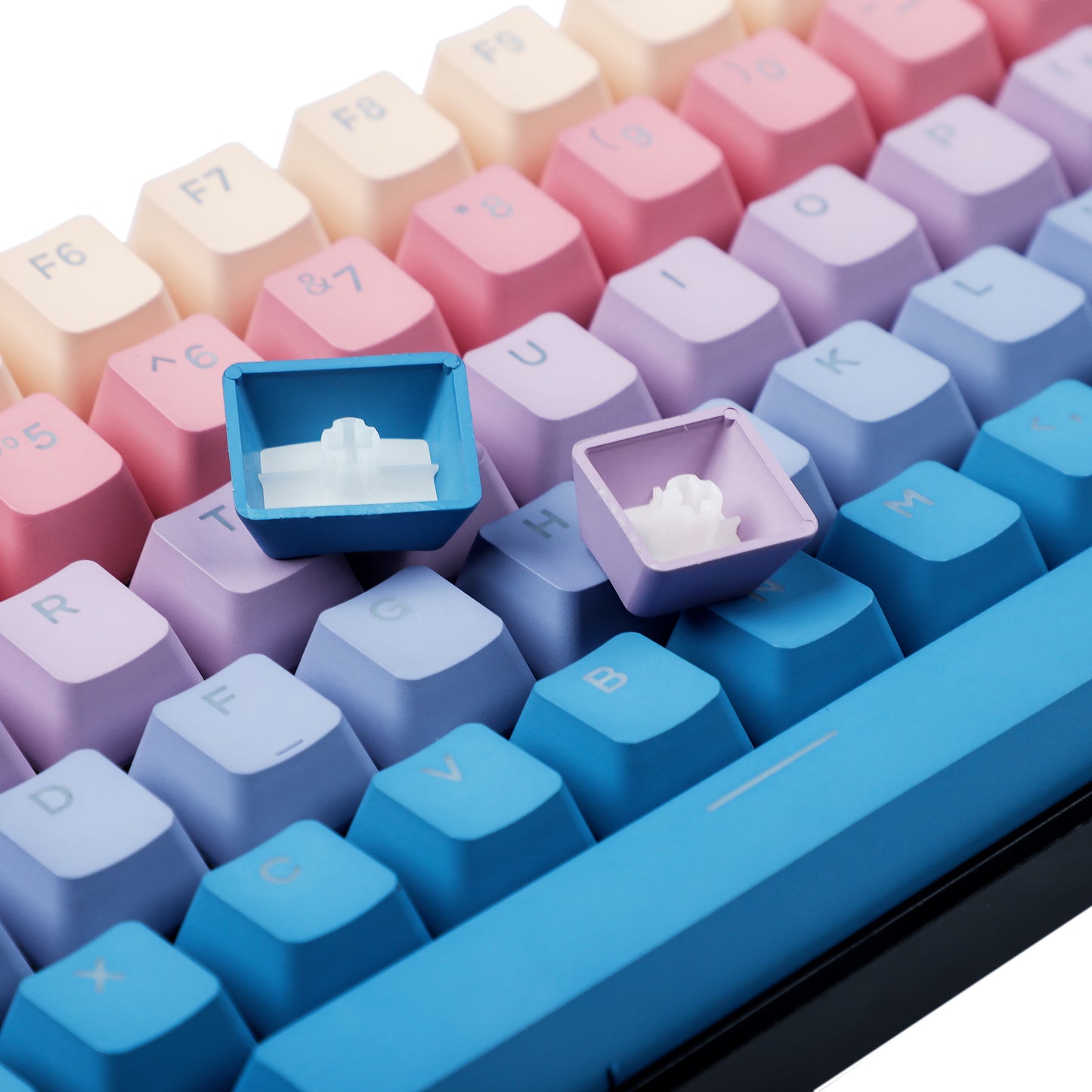 122 Night Sunset Backlit Keycaps(Double Shot OEM Profile/104 87 84 68 Using)