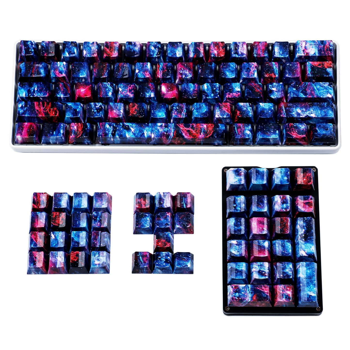 108 Starry Sky Backlit Keycaps(ABS Water-Transfer Baking Varnish/108 TKL 61 Using)